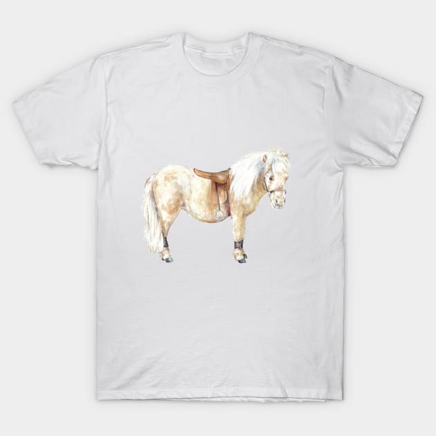 Shetland Pony: Ready to Ride Horse T-Shirt by wanderinglaur